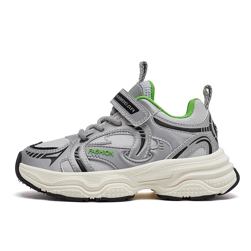 Детские кроссовки с низким верхом, устойчивые к скольжению и износу HOBIBEAR, серебряный/серый
Детские кроссовки с низким верхом, устойчивые к скольжению и износу HOBIBEAR, серебряный/серый