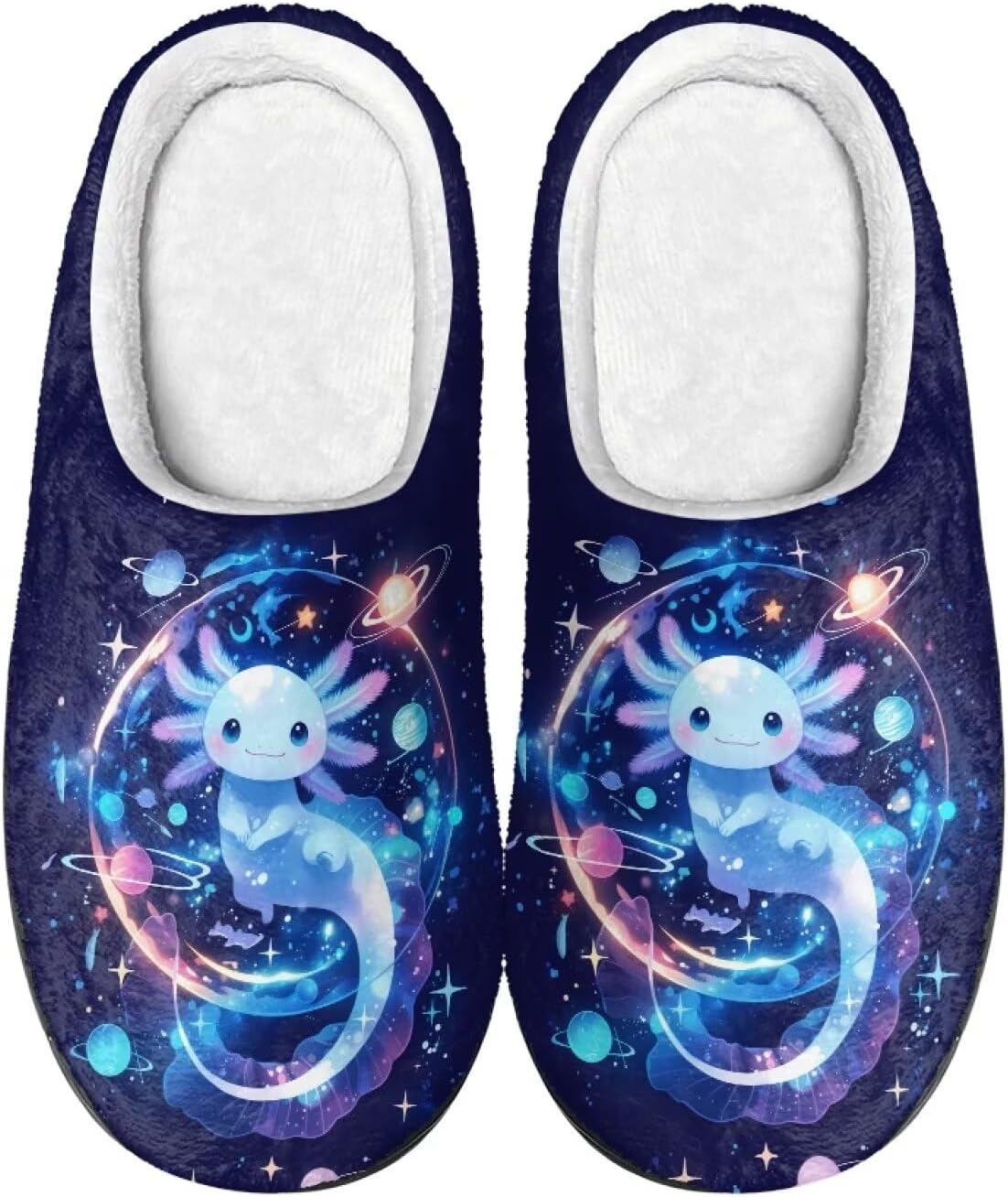 Тапочки Xpyiqun для женщин и мужчин, домашние слипоны, пушистые теплые зимние тапочки, размер 4-12, Galaxy Axolotl
Тапочки Xpyiqun для женщин и мужчин, домашние слипоны, пушистые теплые зимние тапочки, размер 4-12, Galaxy Axolotl