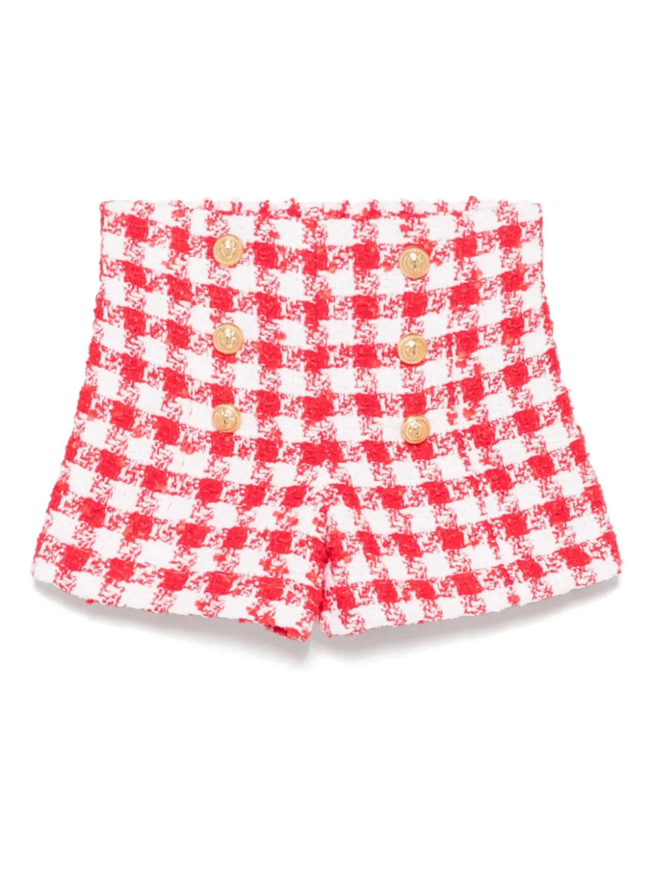Balmain Kids клетчатые шорты, красный 
Balmain Kids клетчатые шорты, красный