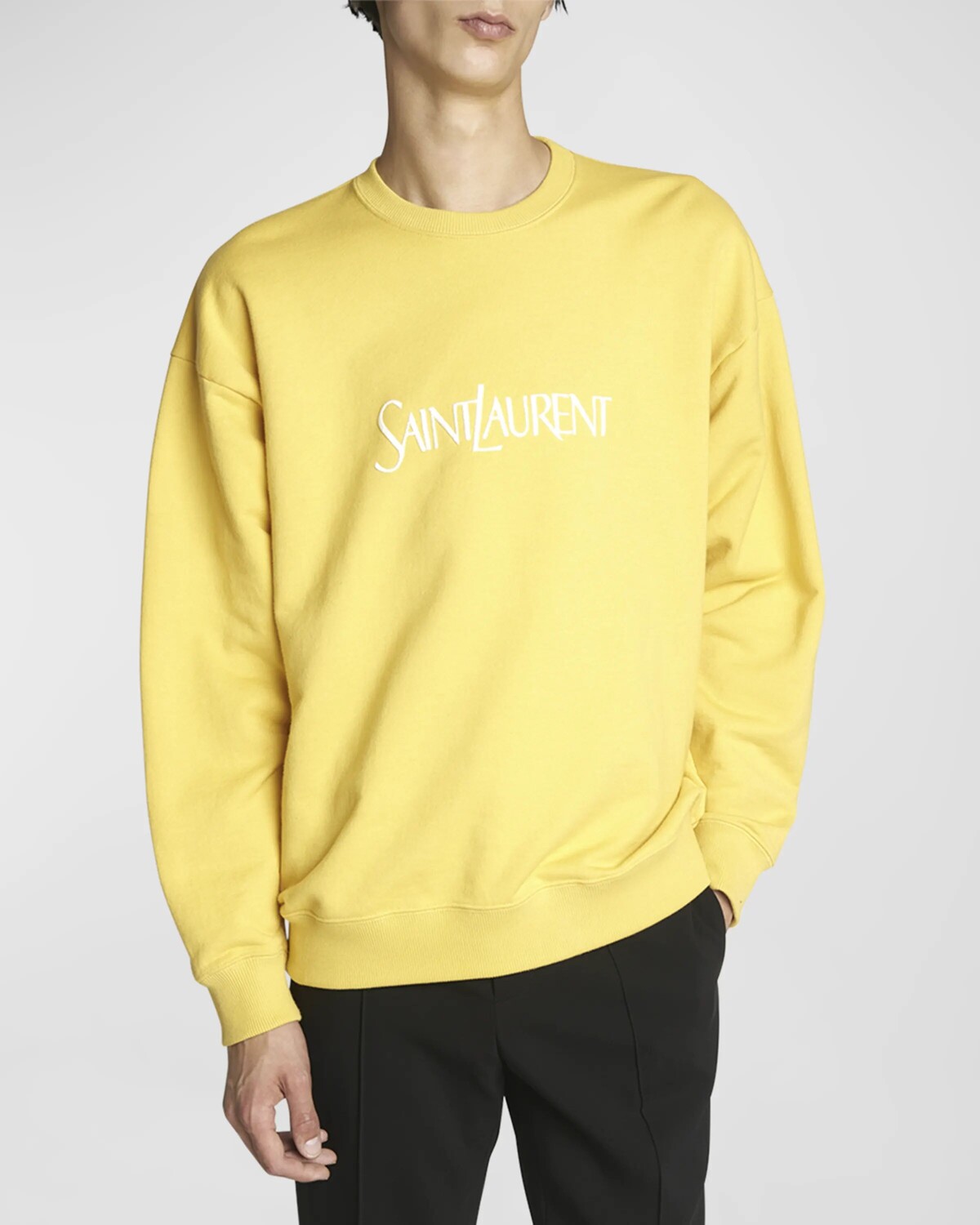 Мужской свитшот с вышитым логотипом Saint Laurent, цвет Light Gold
Мужской свитшот с вышитым логотипом Saint Laurent, цвет Light Gold