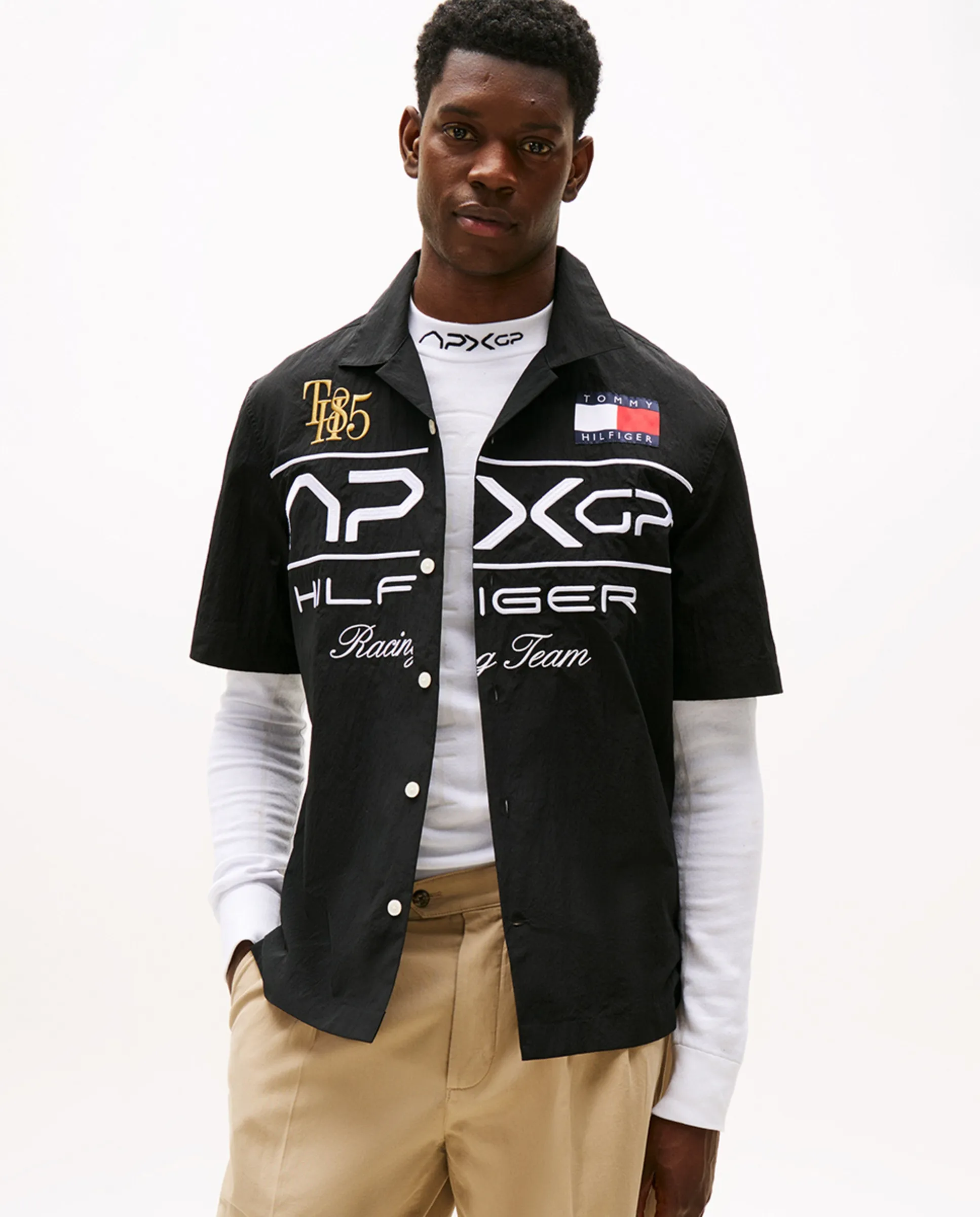 Мужская атласная рубашка с коротким рукавом Tommy Hilfiger, черный
Мужская атласная рубашка с коротким рукавом Tommy Hilfiger, черный