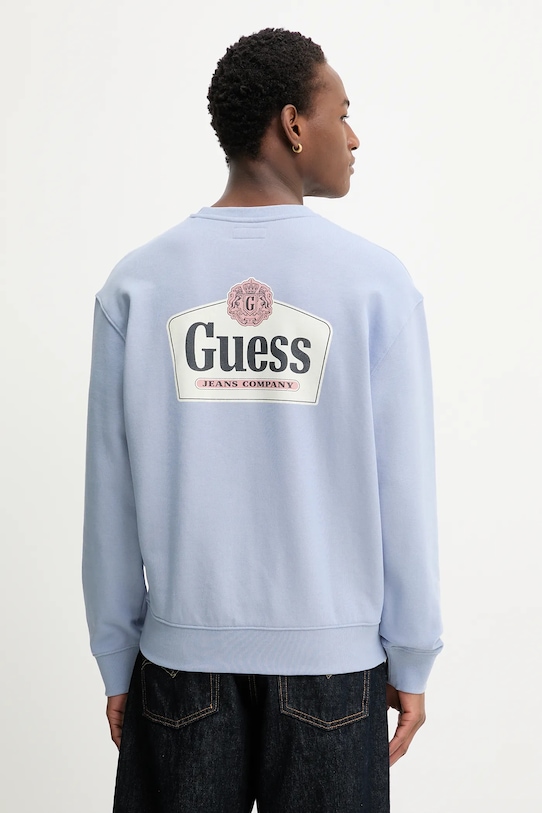 Хлопковая толстовка Guess Jeans, синий
Хлопковая толстовка Guess Jeans, синий