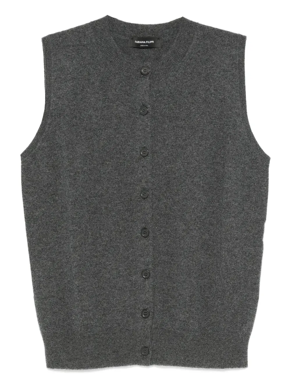 Кардиган без рукавов Fabiana Filippi, серый
Кардиган без рукавов Fabiana Filippi, серый