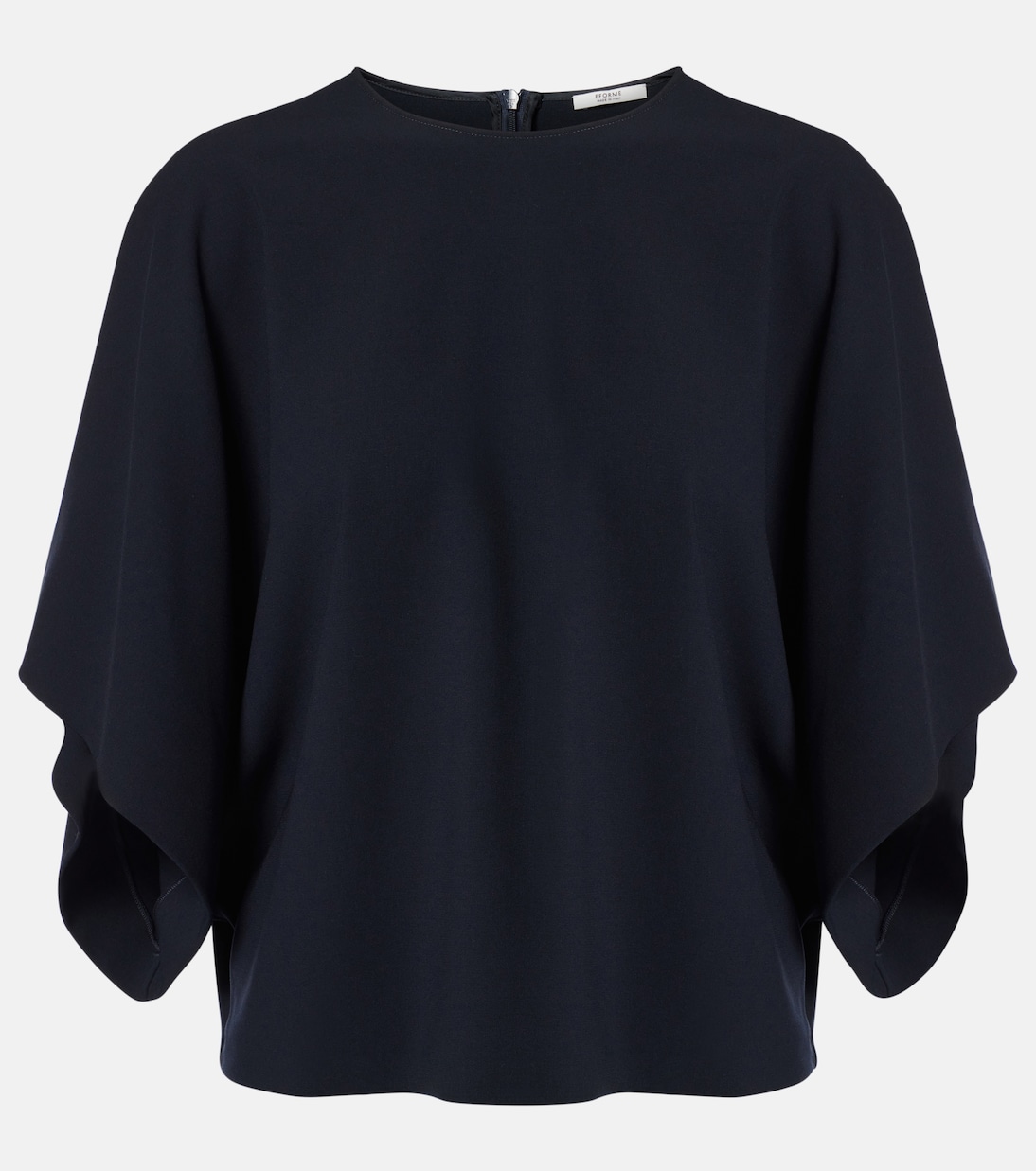 Топ из шерстяной креповой смеси с драпировкой от Tenley Fforme, темно-синий
Топ из шерстяной креповой смеси с драпировкой от Tenley Fforme, темно-синий