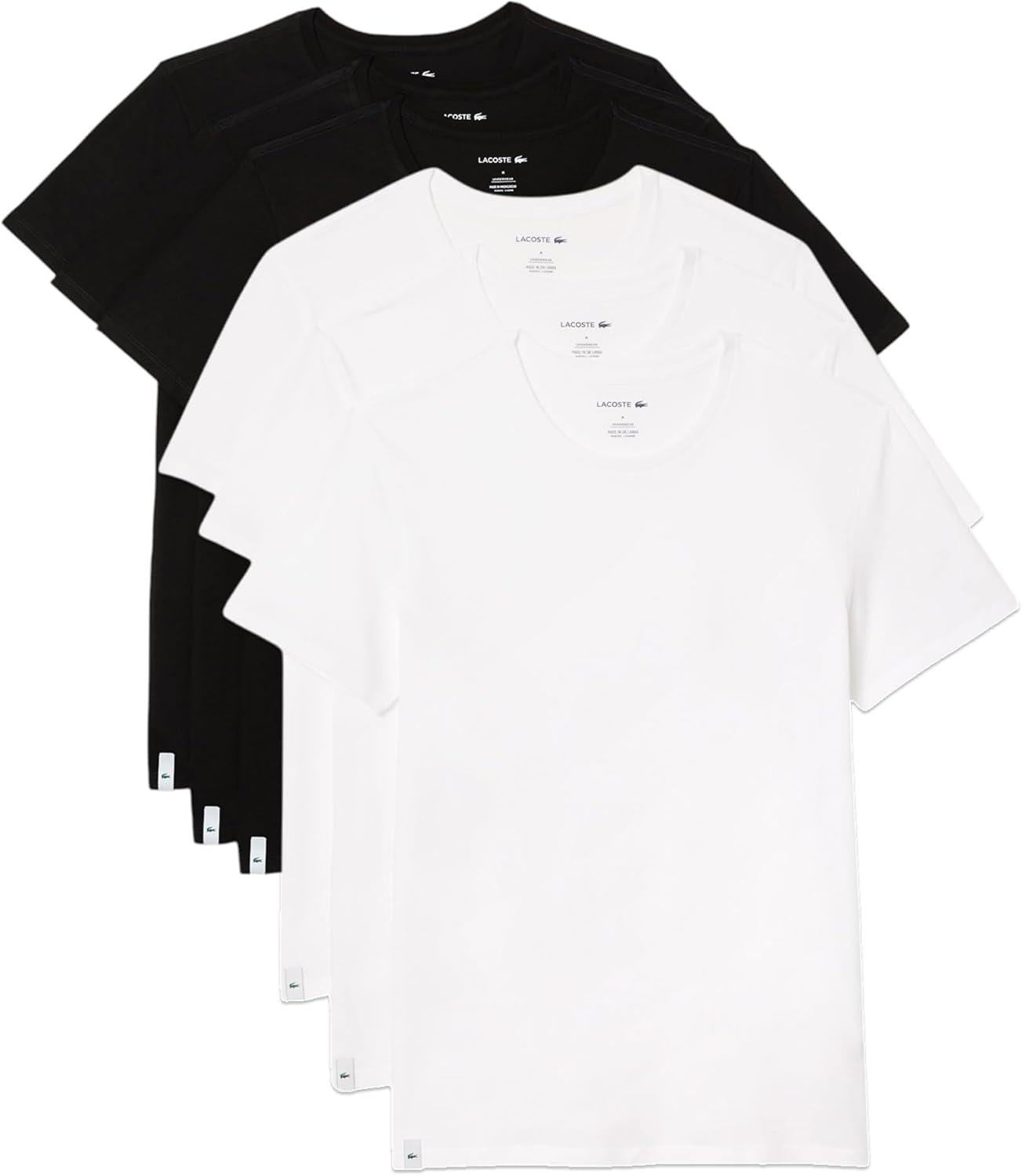 Футболка Lacoste Men's 100% Cotton Regular Fit Crew Neck Undershirt, 6-Pack, Black & White, Белый, Футболка Lacoste Men's 100% Cotton Regular Fit Crew Neck Undershirt, 6-Pack, Black & White
Футболка Lacoste Men's 100% Cotton Regular Fit Crew Neck Undershirt, 6-Pack, Black & White, Белый, Футболка Lacoste Men's 100% Cotton Regular Fit Crew Neck Undershirt, 6-Pack, Black & White