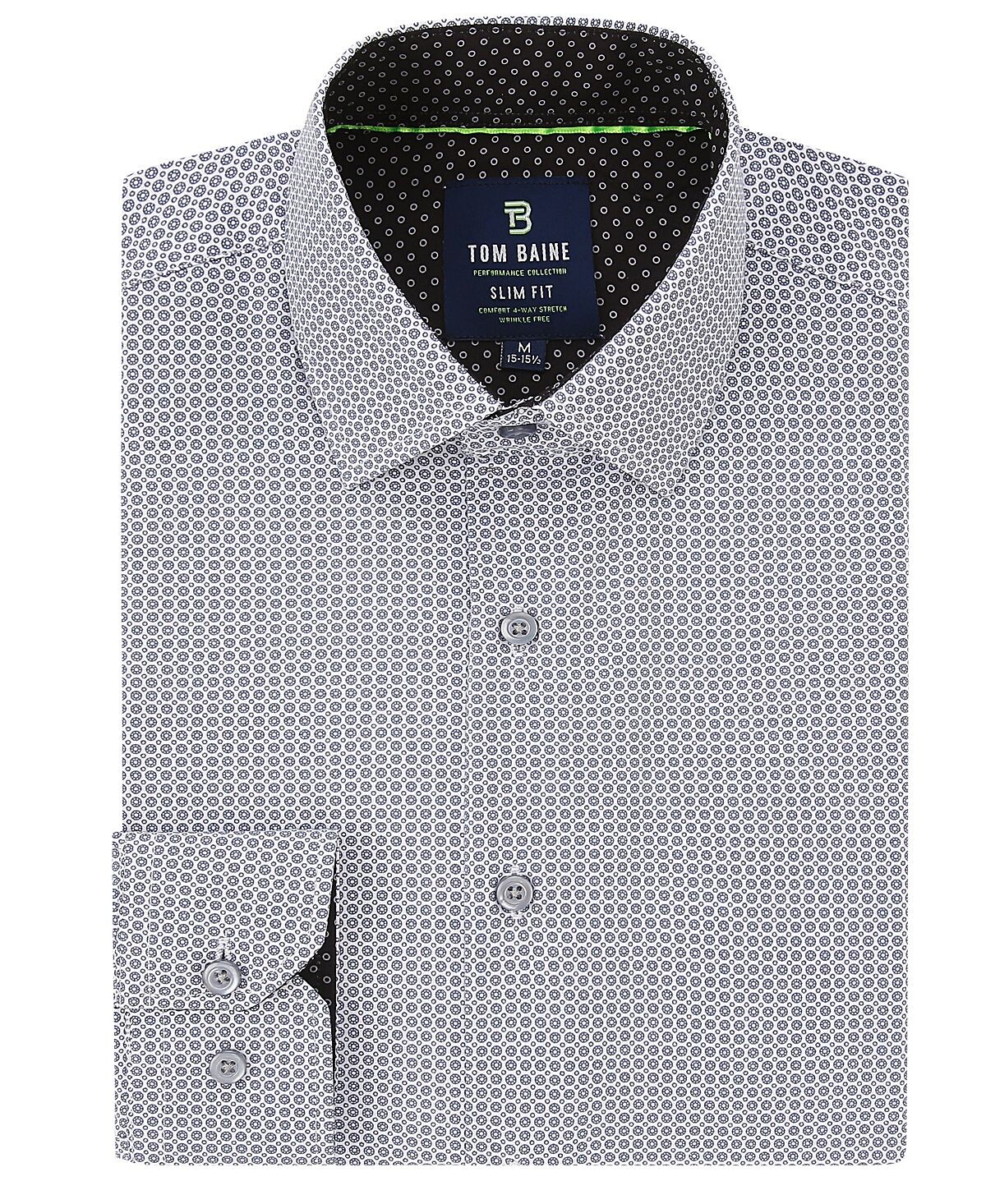 Мужская классическая рубашка slim fit с длинным рукавом и геометрическим рисунком на пуговицах Tom Baine, мульти
Мужская классическая рубашка slim fit с длинным рукавом и геометрическим рисунком на пуговицах Tom Baine, мульти
