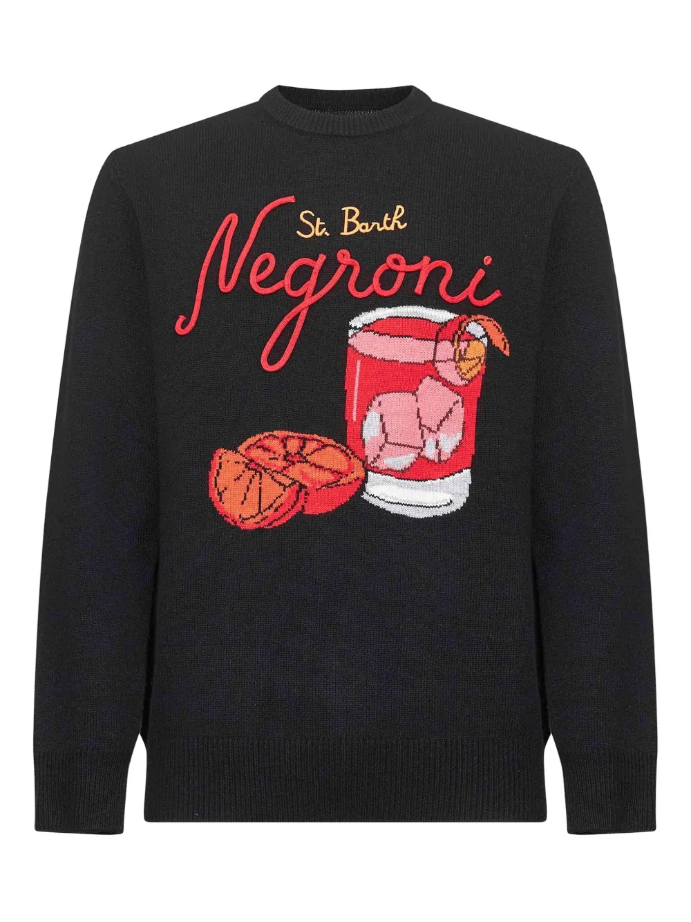 Вышитый свитер с длинными рукавами Mc2 Saint Barth, черный
Вышитый свитер с длинными рукавами Mc2 Saint Barth, черный