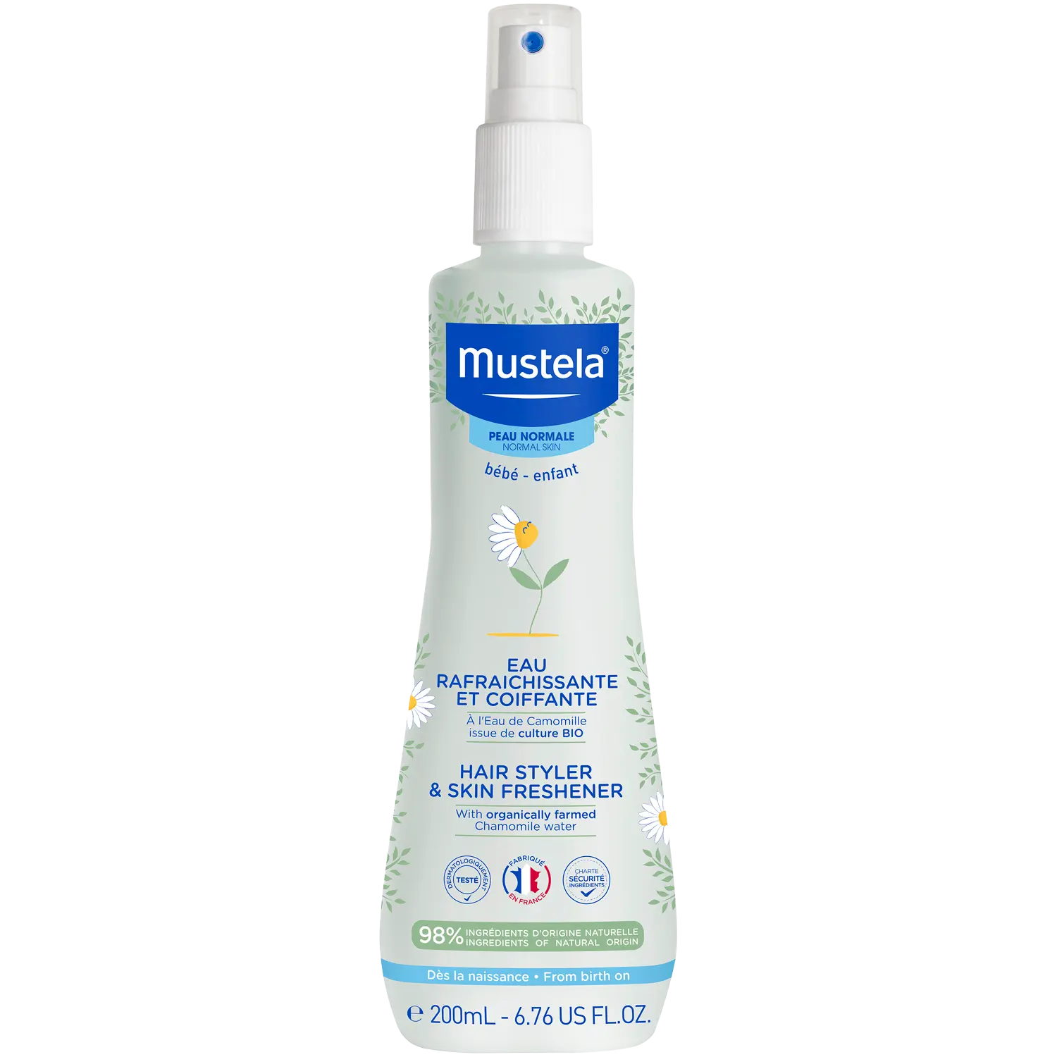 Mustela освежающий спрей для легкого расчесывания для детей, 200 мл
Mustela освежающий спрей для легкого расчесывания для детей, 200 мл