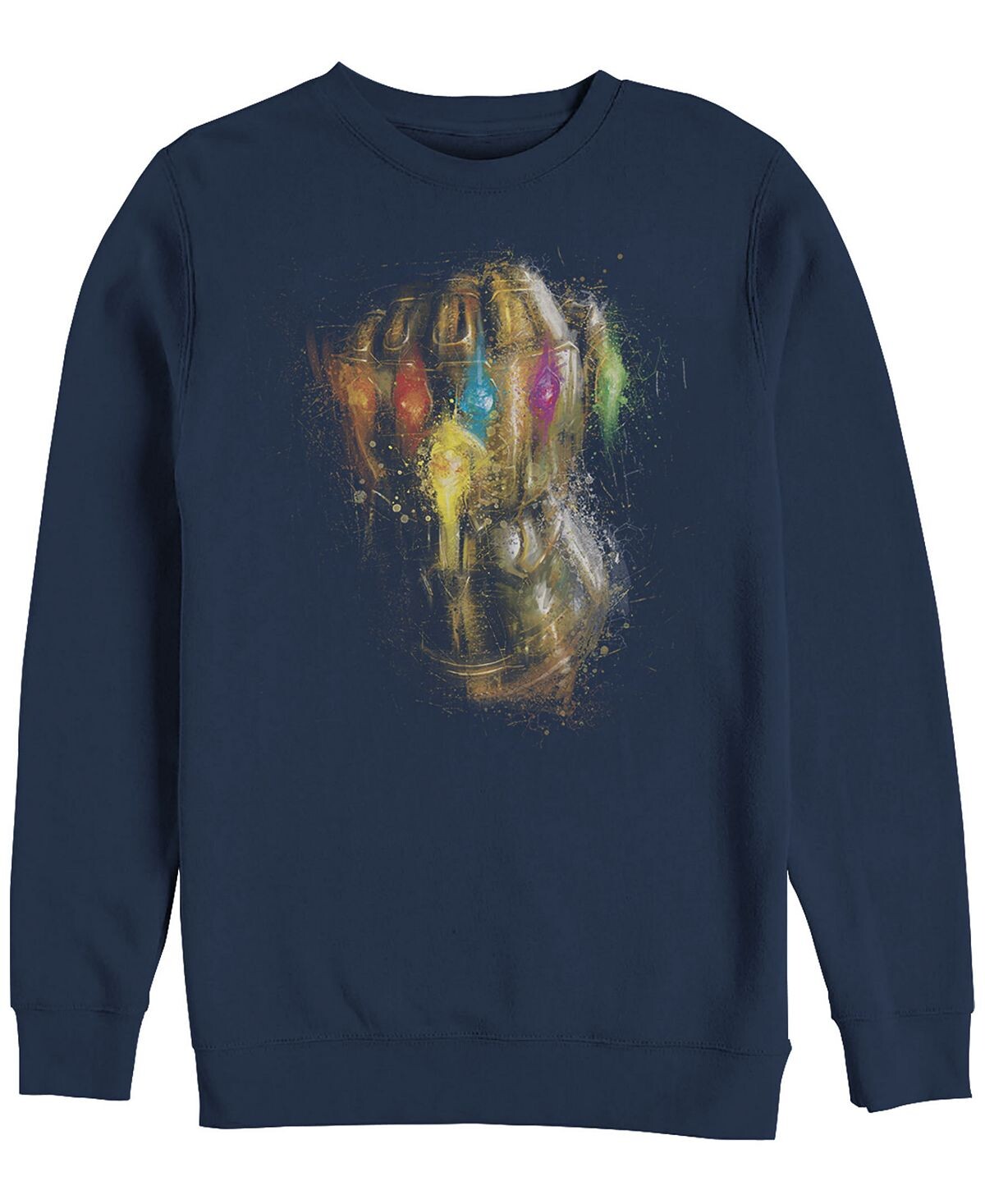 Мужская игра marvel "мстители эндшпиль", раскрашенная перчатка таноса, флис с воротником-стойкой Fifth Sun, синий 
Мужская игра marvel "мстители эндшпиль", раскрашенная перчатка таноса, флис с воротником-стойкой Fifth Sun, синий