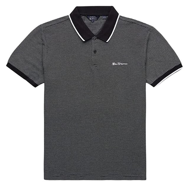 Полосатая мужская рубашка-поло черно-белого цвета Ben Sherman, черный
Полосатая мужская рубашка-поло черно-белого цвета Ben Sherman, черный