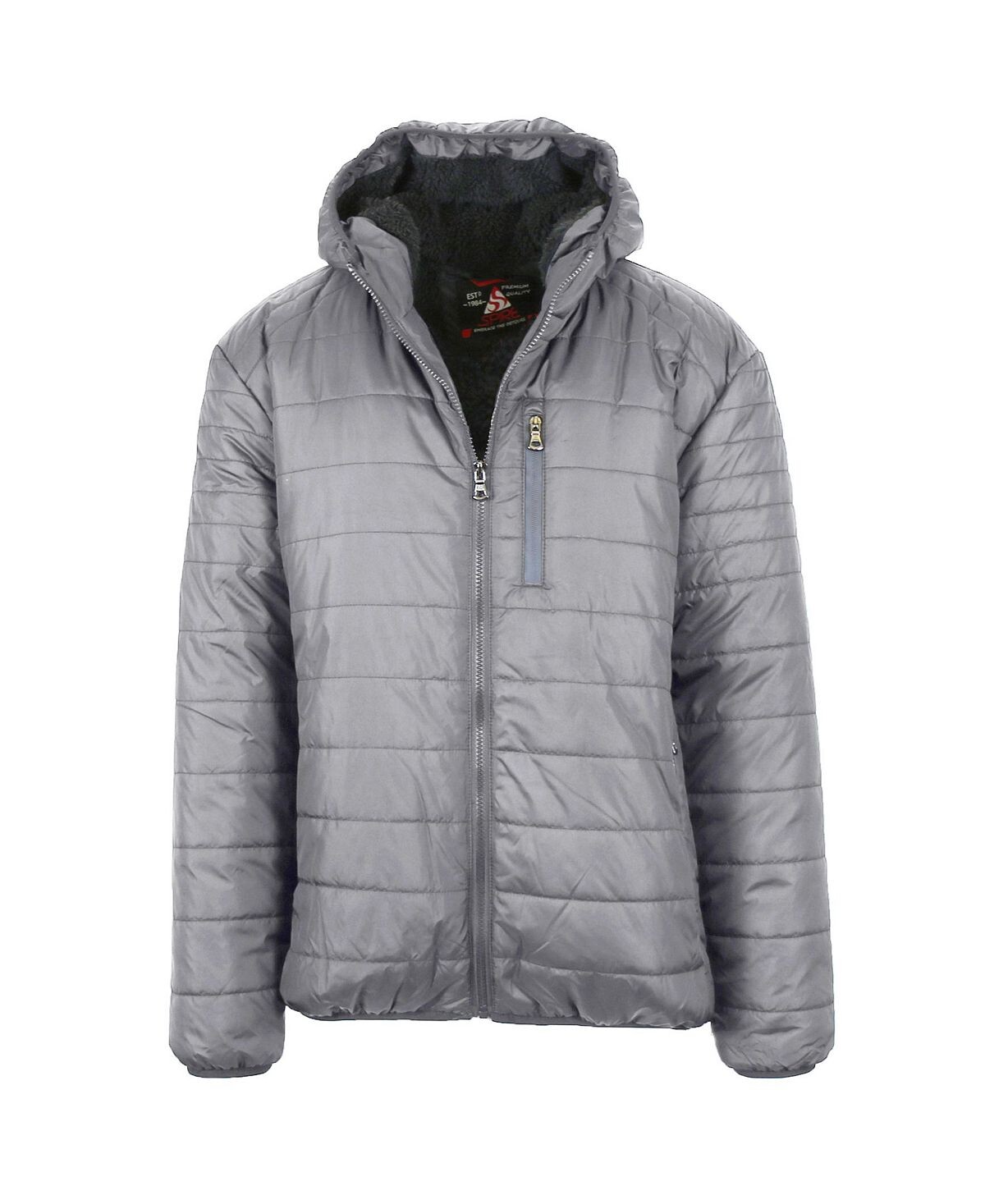 Мужская пуховая куртка с капюшоном на подкладке из шерпы Galaxy By Harvic, серый
Мужская пуховая куртка с капюшоном на подкладке из шерпы Galaxy By Harvic, серый