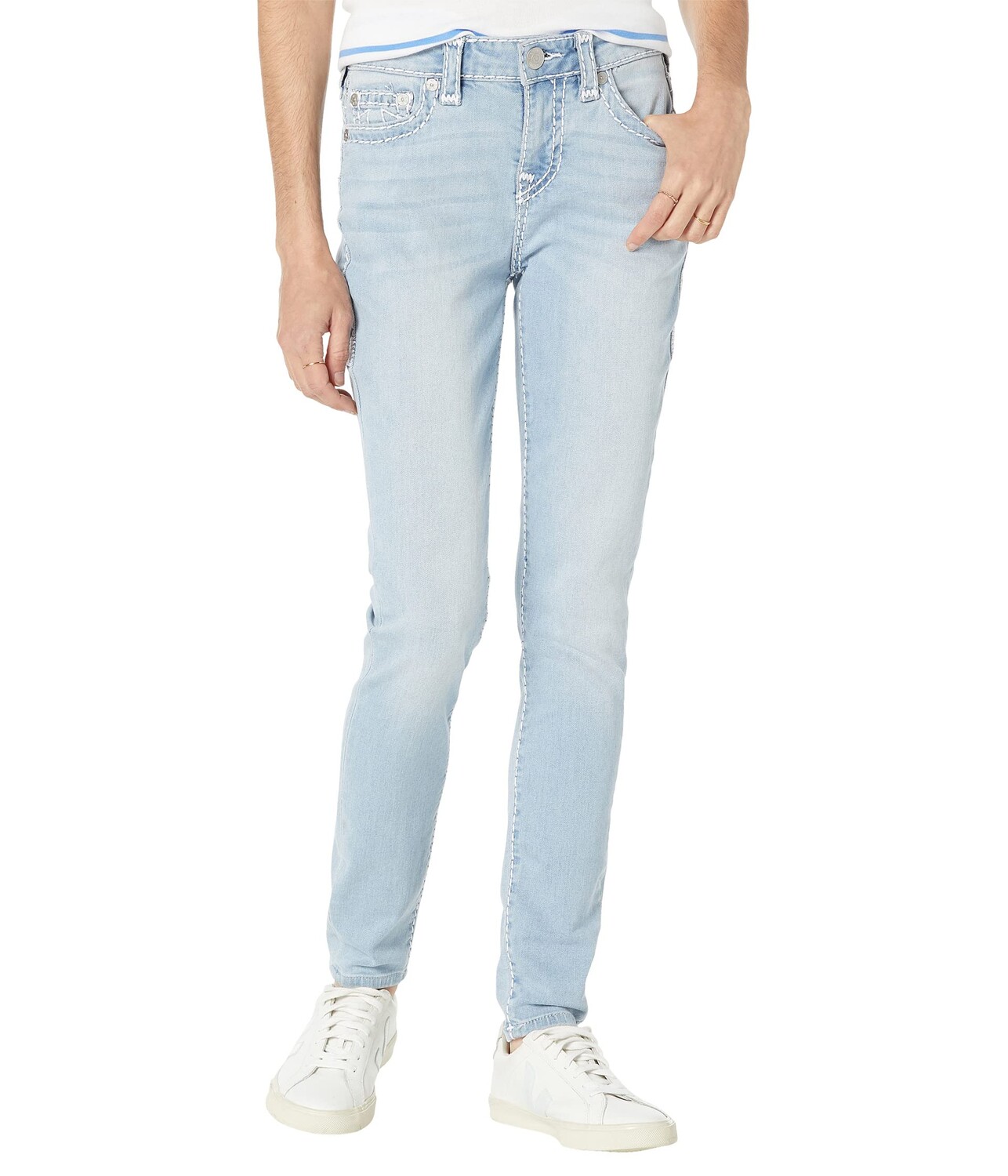 Джинсы True Religion, Jennie Mid-Rise Curvy Super T in Blue Skies
Джинсы True Religion, Jennie Mid-Rise Curvy Super T in Blue Skies