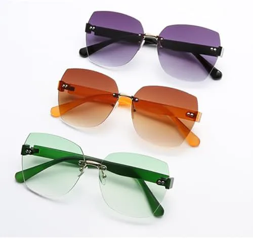 Крупные квадратные солнцезащитные очки без оправы для женщин, модные винтажные солнцезащитные очки в большой оправе с защитой от УФ-излучения UV400 MTZJH, Black
Крупные квадратные солнцезащитные очки без оправы для женщин, модные винтажные солнцезащитные очки в большой оправе с защитой от УФ-излучения UV400 MTZJH, Black