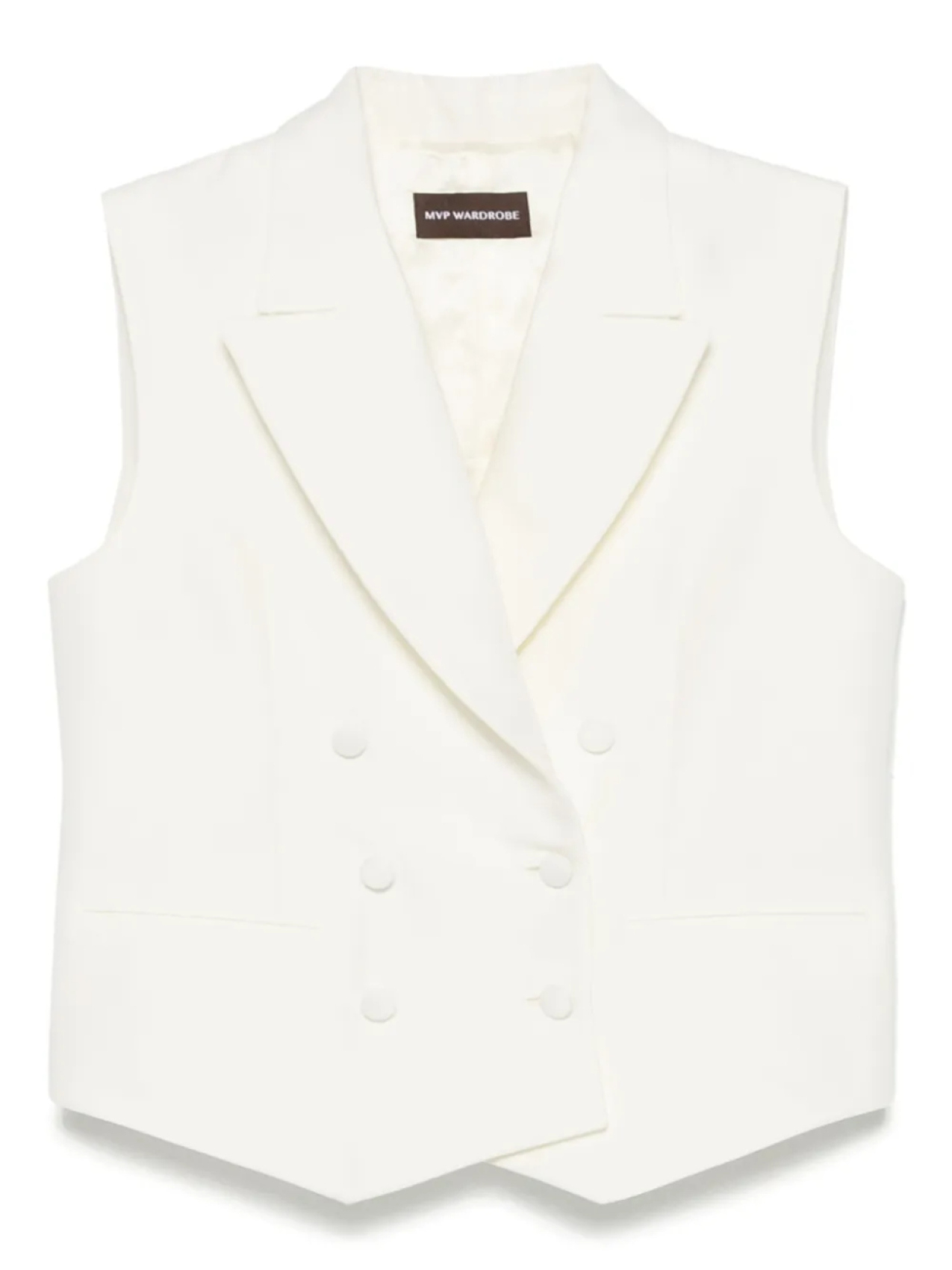 Mvp гардероб двубортный жилет mvp wardrobe, белый
Mvp гардероб двубортный жилет mvp wardrobe, белый