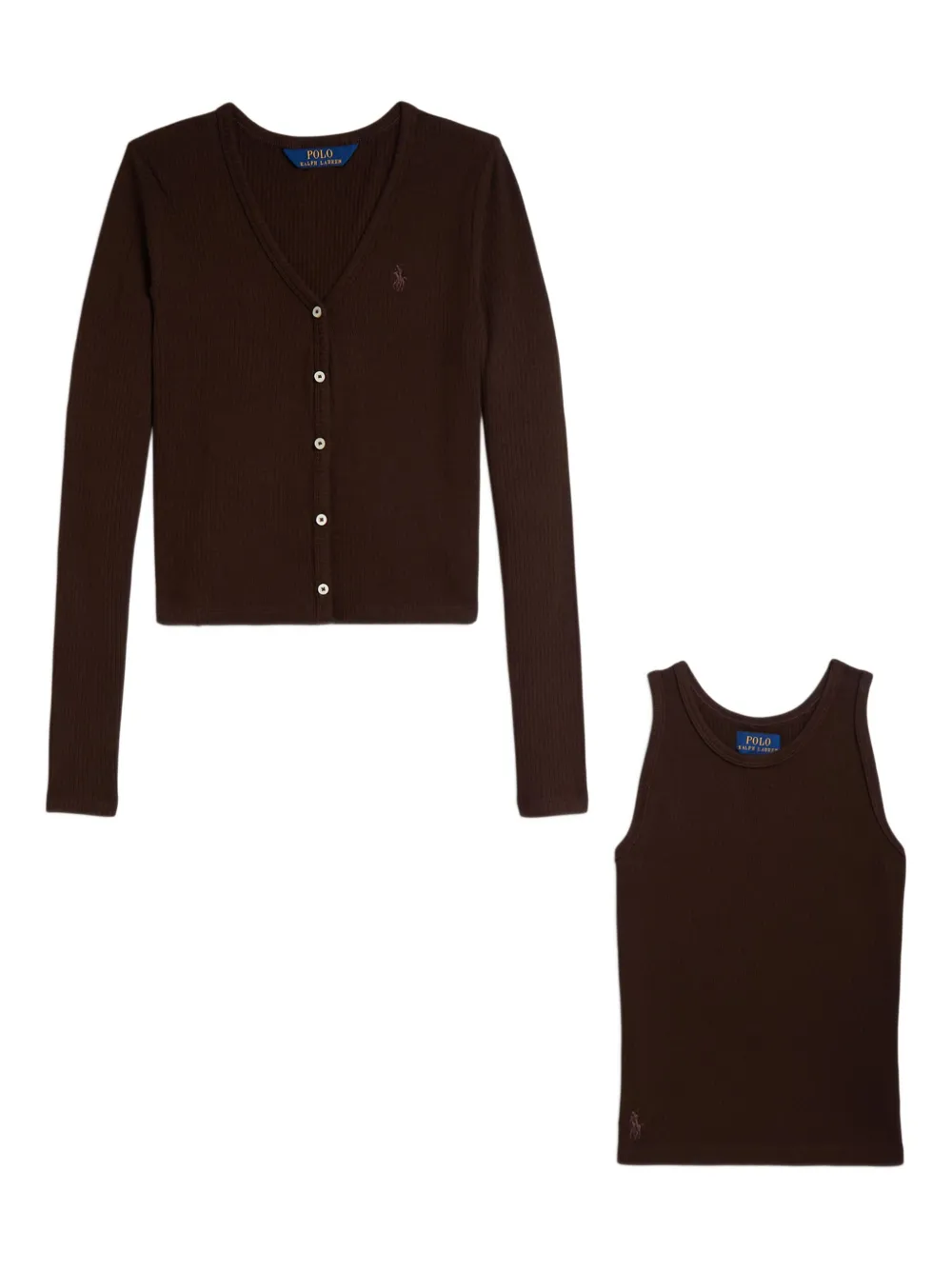 Вязаный комплект в рубчик POLO RALPH LAUREN KIDS, коричневый
Вязаный комплект в рубчик POLO RALPH LAUREN KIDS, коричневый