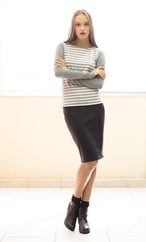 Полосатый топ с длинными рукавами Conquista, серый
Полосатый топ с длинными рукавами Conquista, серый