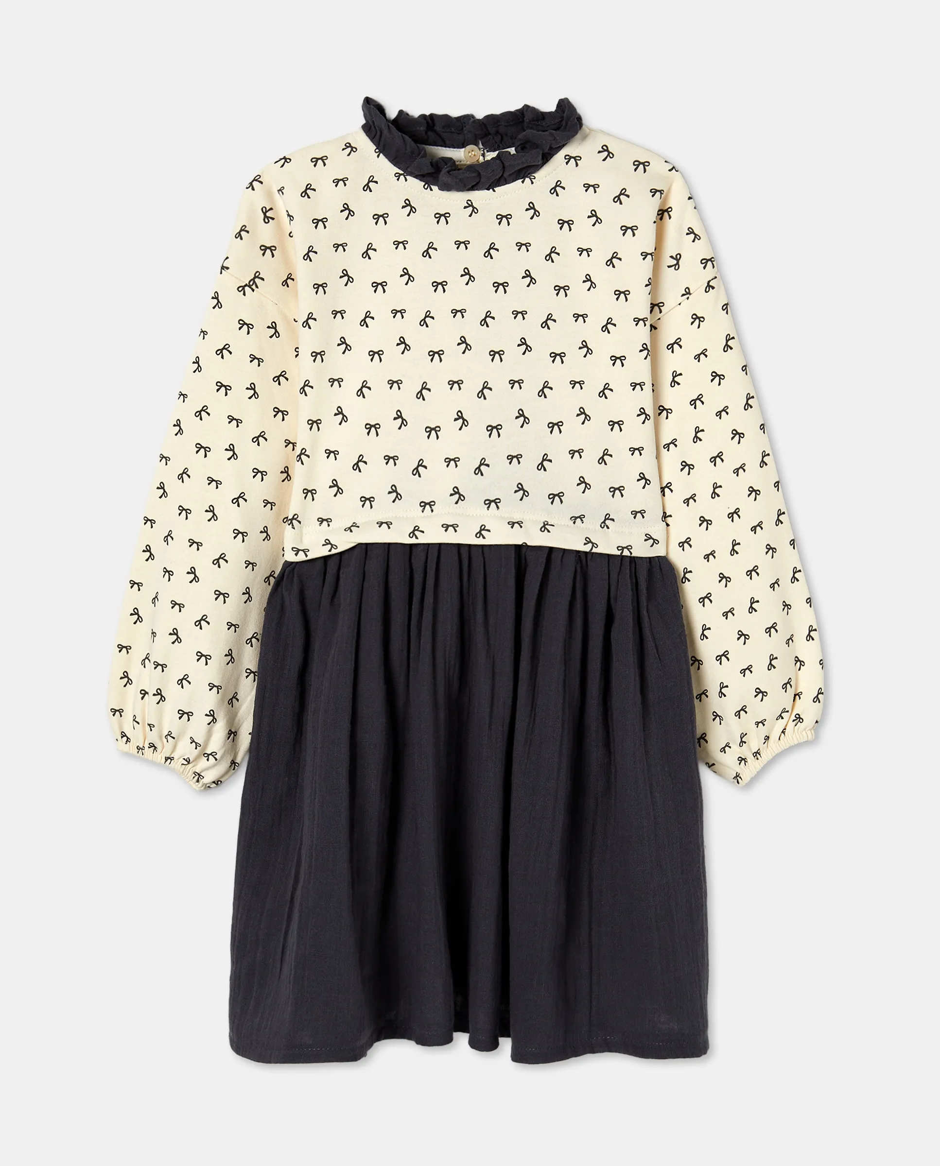 Длинное платье с рукавами из флиса и гипюра, с позиционным принтом единорога и сплошным детским рисунком Kids El Corte Inglés, серый
Длинное платье с рукавами из флиса и гипюра, с позиционным принтом единорога и сплошным детским рисунком Kids El Corte Inglés, серый