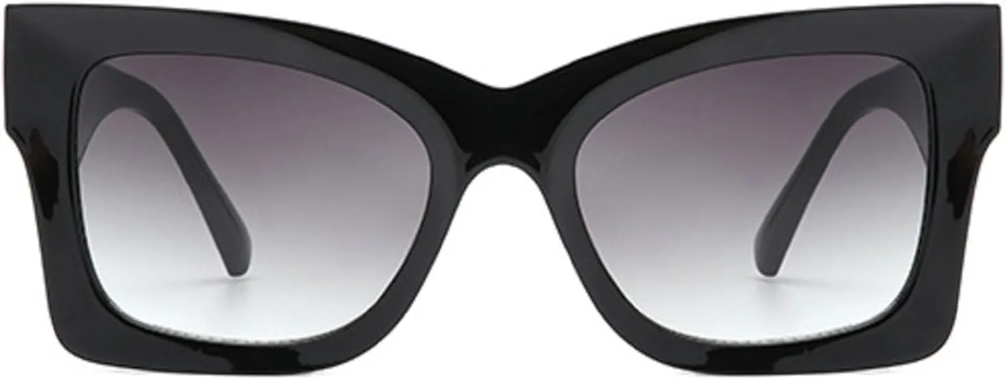 Модные солнцезащитные очки «кошачий глаз» большого размера для женщин, стильные квадратные солнцезащитные очки в ретро-стиле с крупной оправой mincl, Black
Модные солнцезащитные очки «кошачий глаз» большого размера для женщин, стильные квадратные солнцезащитные очки в ретро-стиле с крупной оправой mincl, Black