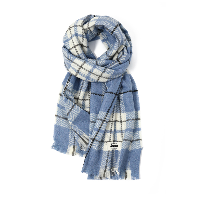 Jeep Вязаный шарф унисекс, Blue 
Jeep Вязаный шарф унисекс, Blue