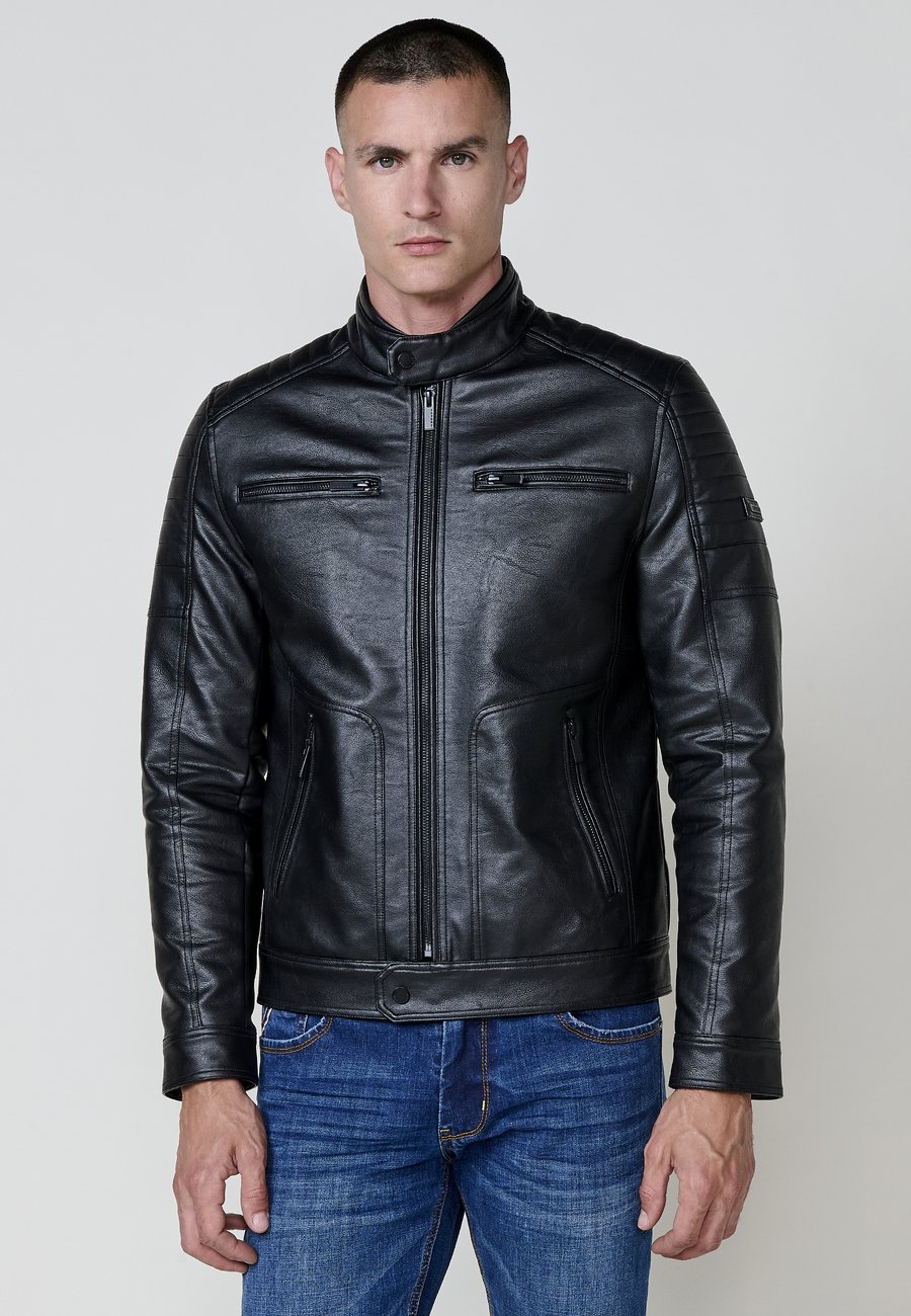 Куртка Koroshi Faux leather jacket, Black
Куртка Koroshi Faux leather jacket, Black