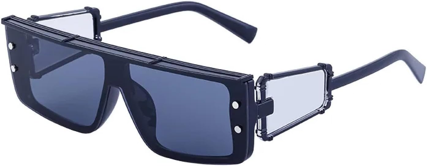 Винтажные солнцезащитные очки в стиле стимпанк с заклепками для женщин и мужчин, роскошные солнцезащитные очки в стиле панк, модные солнцезащитные очки TKKTLLT, Black Black Black
Винтажные солнцезащитные очки в стиле стимпанк с заклепками для женщин и мужчин, роскошные солнцезащитные очки в стиле панк, модные солнцезащитные очки TKKTLLT, Black Black Black