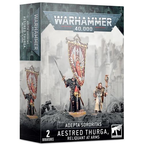 Миниатюра Games Workshop Warhammer 40K: Adepta Sororitas - Aestred Thurga, Relinquant at Arms 
Миниатюра Games Workshop Warhammer 40K: Adepta Sororitas - Aestred Thurga, Relinquant at Arms