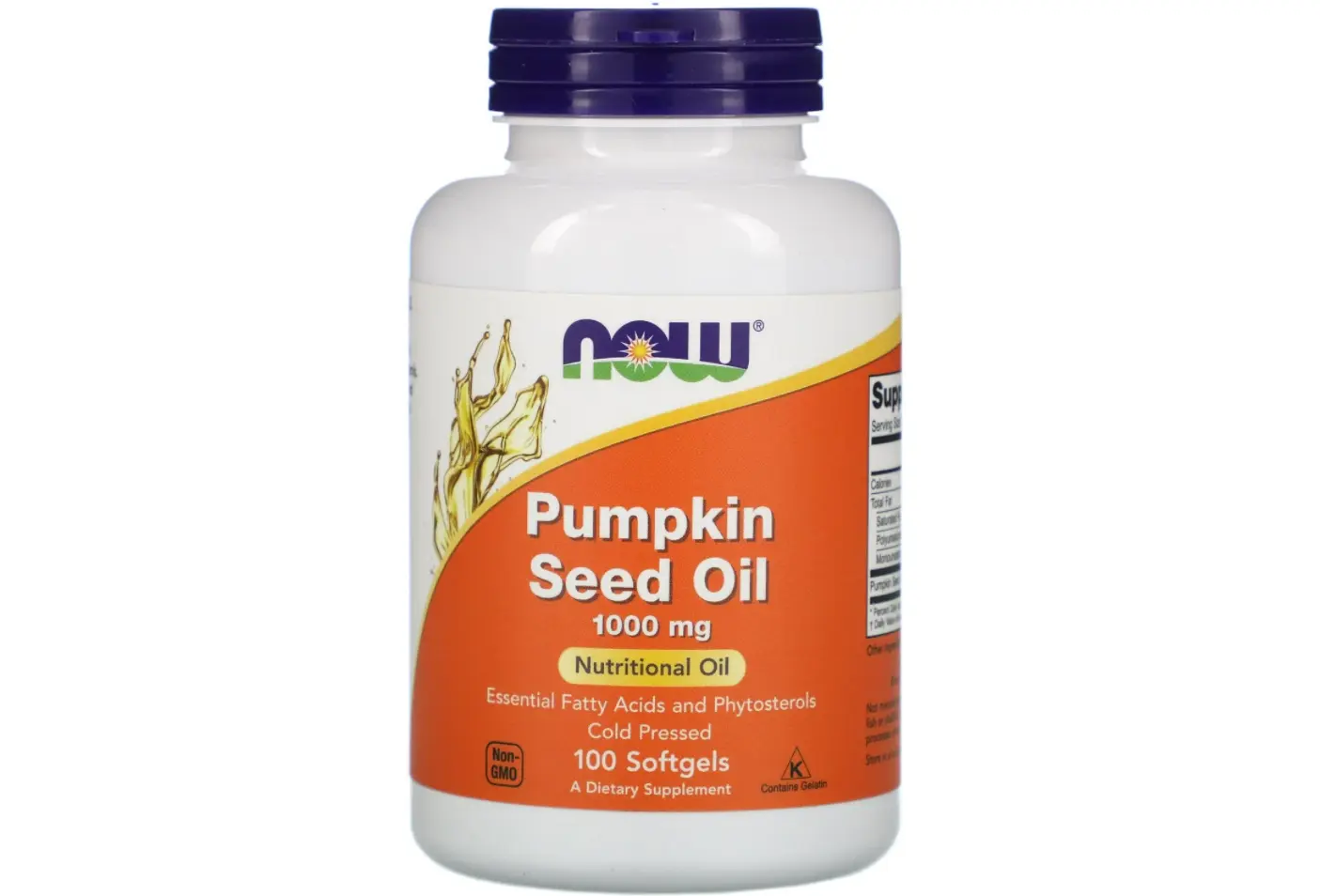 Масло семян тыквы NOW Foods 1000 мг, 100 мягких таблеток
Масло семян тыквы NOW Foods 1000 мг, 100 мягких таблеток