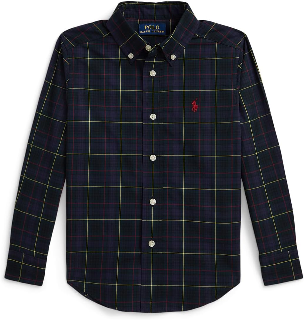Рубашка из хлопкового поплина в клетку Polo Ralph Lauren Kids, Navy Gold Multi
Рубашка из хлопкового поплина в клетку Polo Ralph Lauren Kids, Navy Gold Multi