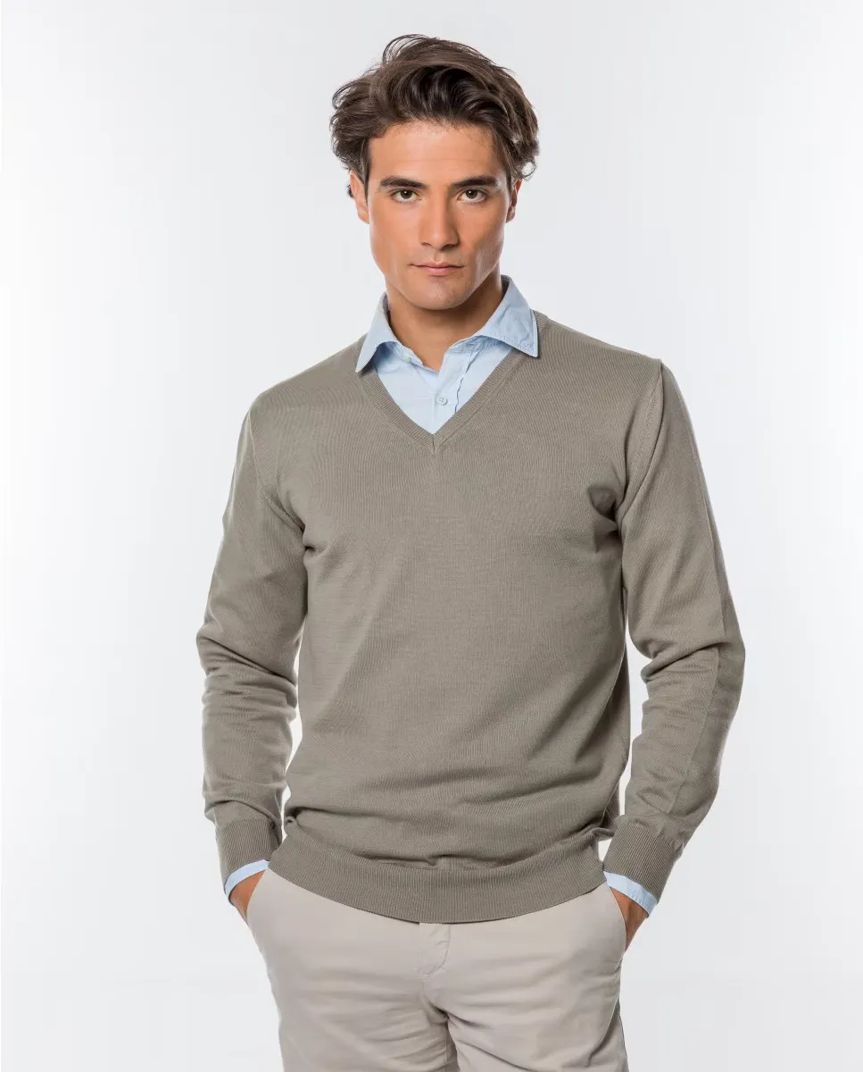 Мужской свитер из 100% хлопка светло-бежевого цвета Wickett Jones, бежевый
Мужской свитер из 100% хлопка светло-бежевого цвета Wickett Jones, бежевый