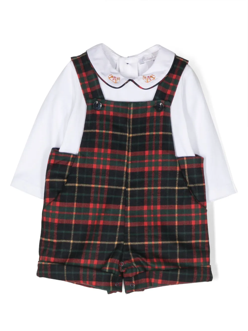 Комбинезон в клетку тартан с вышивкой Patachou, красный
Комбинезон в клетку тартан с вышивкой Patachou, красный