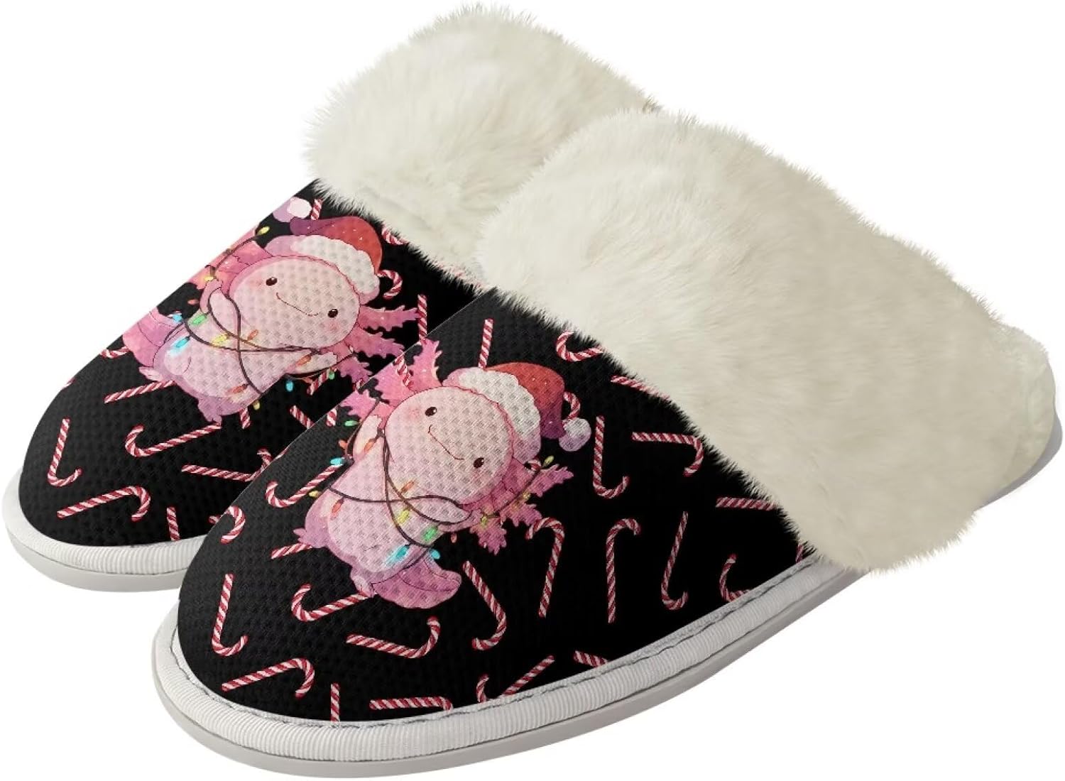 Тапочки Srengjodk для женщин и мужчин, хлопковые фланелевые тапочки с меховой отделкой, домашние тапочки, рождественские тапочки для пары, размеры 36-47, черный
Тапочки Srengjodk для женщин и мужчин, хлопковые фланелевые тапочки с меховой отделкой, домашние тапочки, рождественские тапочки для пары, размеры 36-47, черный