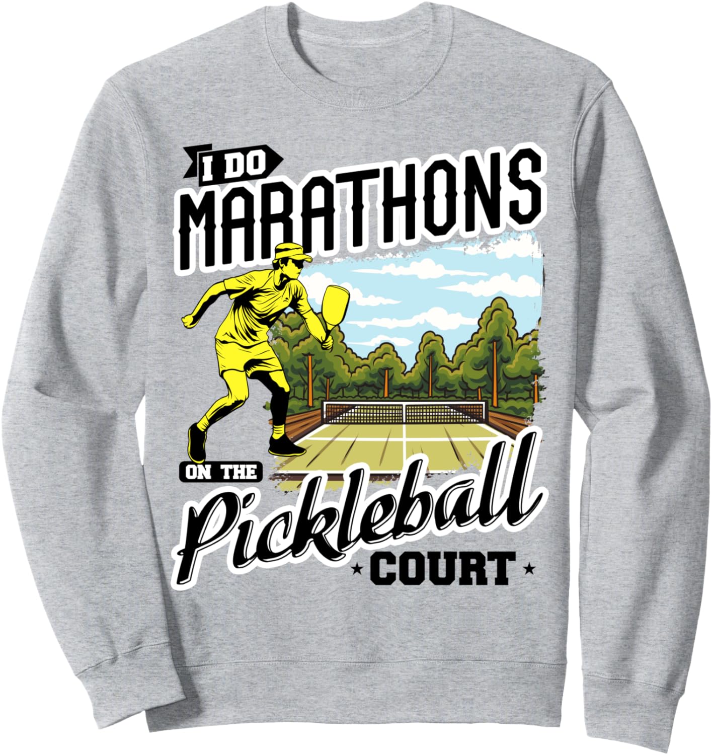 Я участвую в марафонах по пиклболу. Милая и забавная толстовка для фанатов пиклбола Four1Nine Pickleball Official, серый
Я участвую в марафонах по пиклболу. Милая и забавная толстовка для фанатов пиклбола Four1Nine Pickleball Official, серый