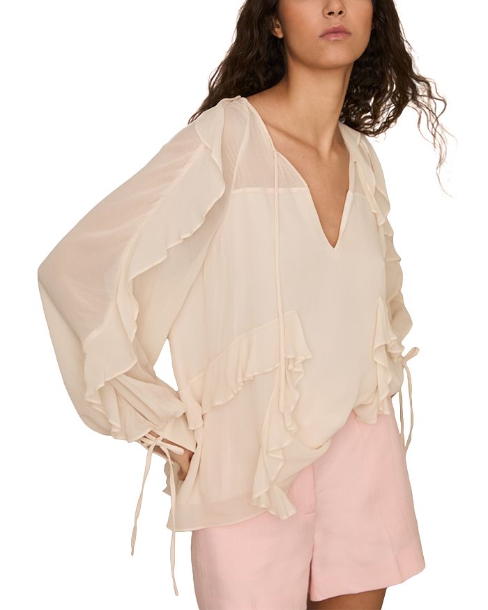 Топ с рюшами Zaria REISS, розовый
Топ с рюшами Zaria REISS, розовый