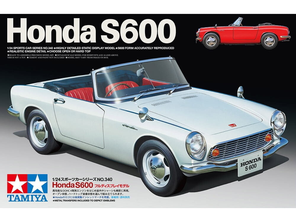 Хонда S600 1:24 Тамия 24340 Tamiya
Хонда S600 1:24 Тамия 24340 Tamiya