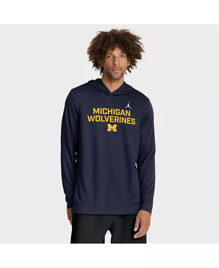 Мужская синяя толстовка Michigan Wolverines 2025 с длинными рукавами для боковой линии Jordan
Мужская синяя толстовка Michigan Wolverines 2025 с длинными рукавами для боковой линии Jordan