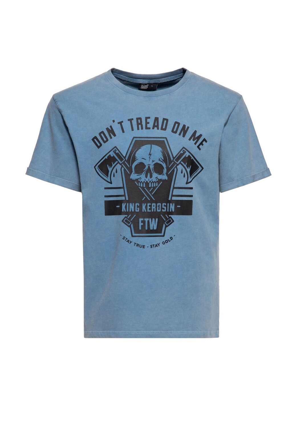 Рубашка с принтом Acid-Wash Don't Tread On Me KING KEROSIN, синий
Рубашка с принтом Acid-Wash Don't Tread On Me KING KEROSIN, синий