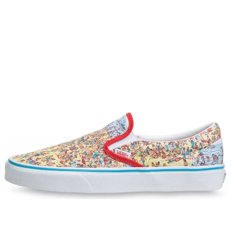 Кеды Vans Where's Waldo x Classic Slip-On 'Find Steve', белый 
Кеды Vans Where's Waldo x Classic Slip-On 'Find Steve', белый