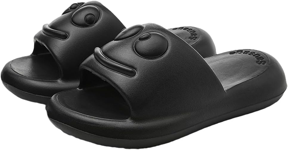 Милые мультяшные тапочки-подушки для женщин и мужчин, шлепанцы с подушкой, противоскользящие, быстросохнущие, для душа, ванной и улицы Rungion, черный
Милые мультяшные тапочки-подушки для женщин и мужчин, шлепанцы с подушкой, противоскользящие, быстросохнущие, для душа, ванной и улицы Rungion, черный