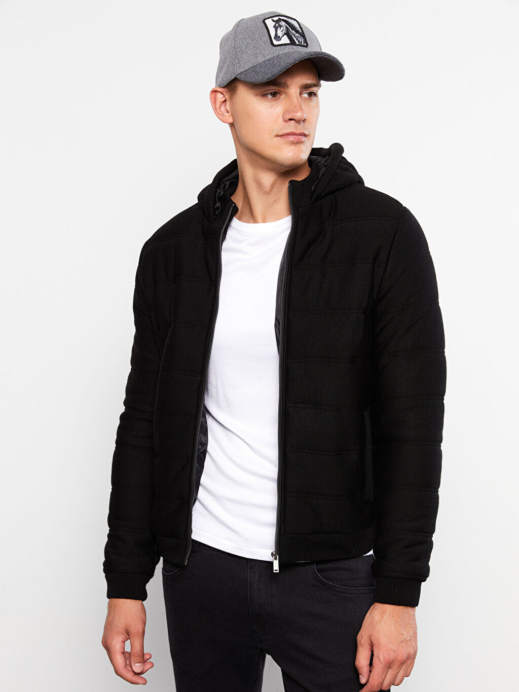 Мужское трикотажное пальто Slim Fit с капюшоном LCW Vision, Черный, Мужское трикотажное пальто Slim Fit с капюшоном LCW Vision
Мужское трикотажное пальто Slim Fit с капюшоном LCW Vision, Черный, Мужское трикотажное пальто Slim Fit с капюшоном LCW Vision