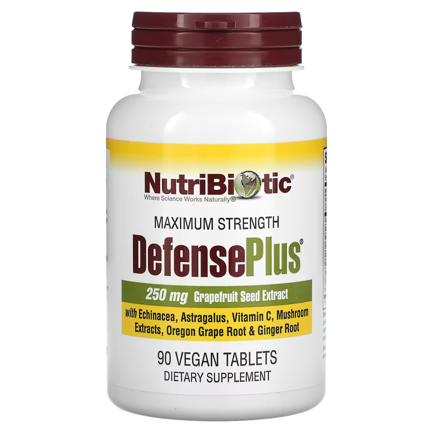 NutriBiotic, DefensePlus, максимальная эффективность, 90 вегетарианских таблеток 
NutriBiotic, DefensePlus, максимальная эффективность, 90 вегетарианских таблеток