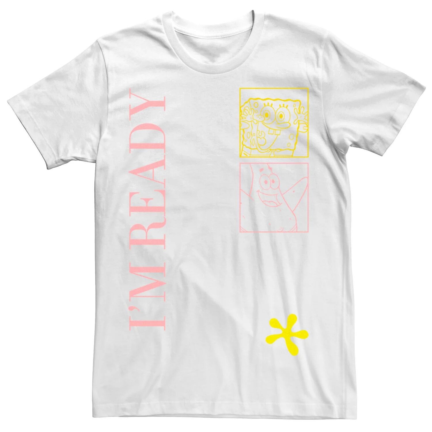 Мужская футболка с изображением Губки Боба и квадратными штанами «Патрик, я готов» в стиле поп-арт Licensed Character, Серый, Мужская футболка с изображением Губки Боба и квадратными штанами «Патрик, я готов» в стиле поп-арт Licensed Character
Мужская футболка с изображением Губки Боба и квадратными штанами «Патрик, я готов» в стиле поп-арт Licensed Character, Серый, Мужская футболка с изображением Губки Боба и квадратными штанами «Патрик, я готов» в стиле поп-арт Licensed Character