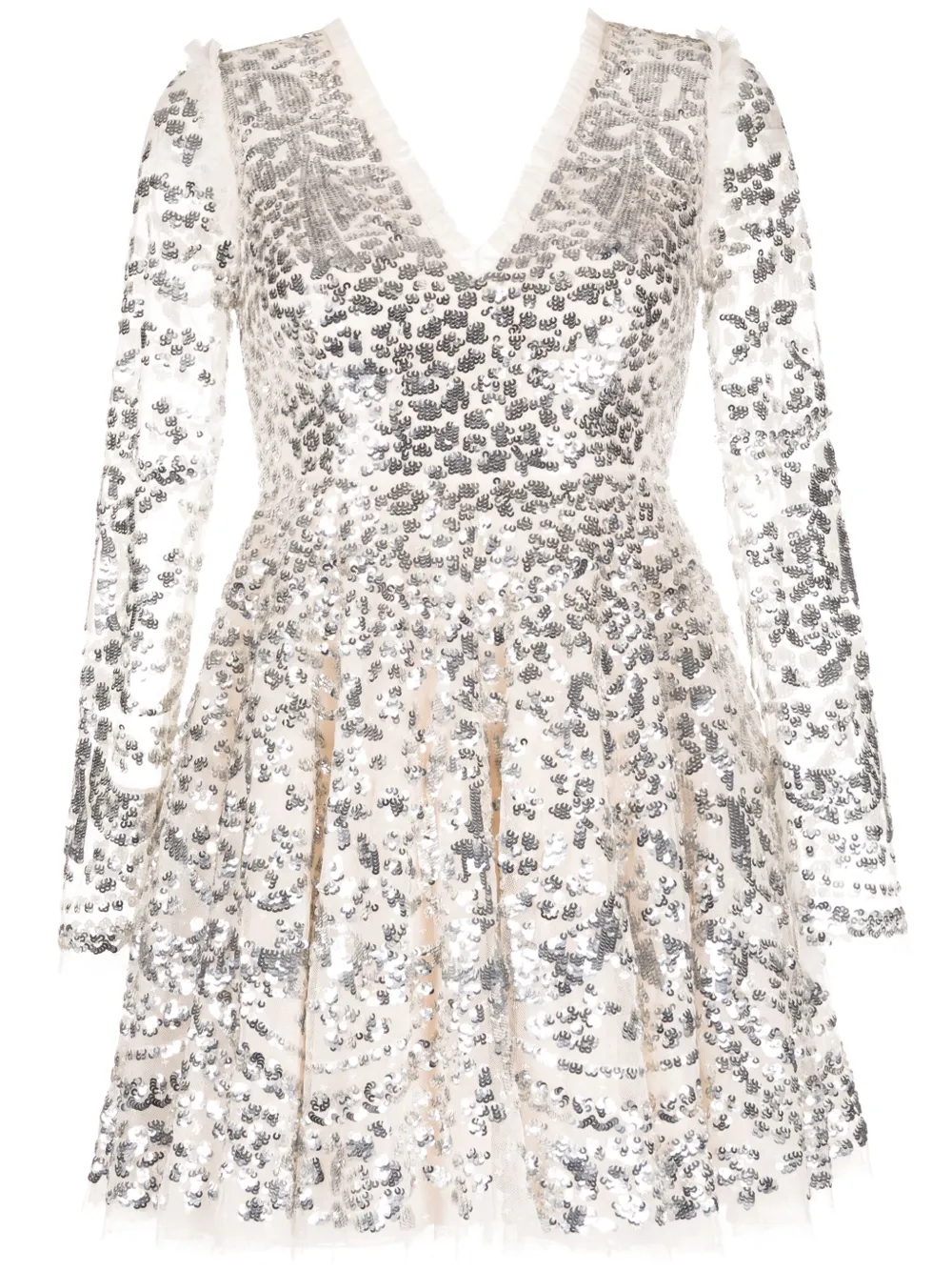 Декорированное платье мини Needle & Thread, нейтральный
Декорированное платье мини Needle & Thread, нейтральный