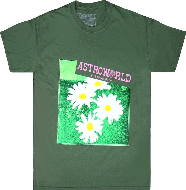 Футболка Cactus Jack by Travis Scott Astroworld Festival Run Flower T-Shirt 'Green', зеленый 
Футболка Cactus Jack by Travis Scott Astroworld Festival Run Flower T-Shirt 'Green', зеленый