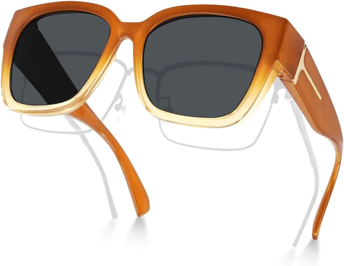 Поляризованные солнцезащитные очки Meeloog для женщин с защитой от УФ-излучения, модные квадратные очки-обтекатели для вождения и езды, P1 Brown Frame/Grey Lens
Поляризованные солнцезащитные очки Meeloog для женщин с защитой от УФ-излучения, модные квадратные очки-обтекатели для вождения и езды, P1 Brown Frame/Grey Lens