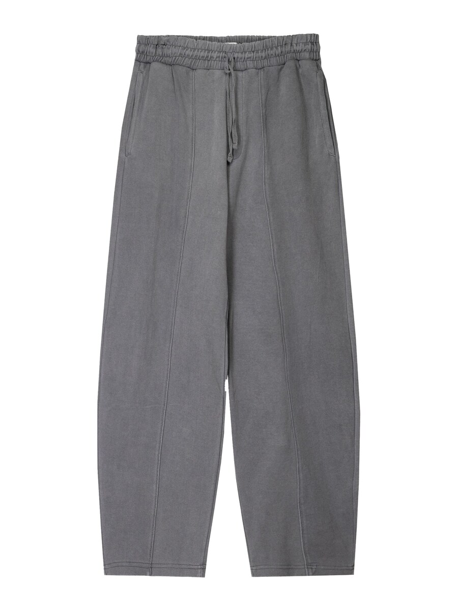 Широкие брюки Bershka, серый 
Широкие брюки Bershka, серый