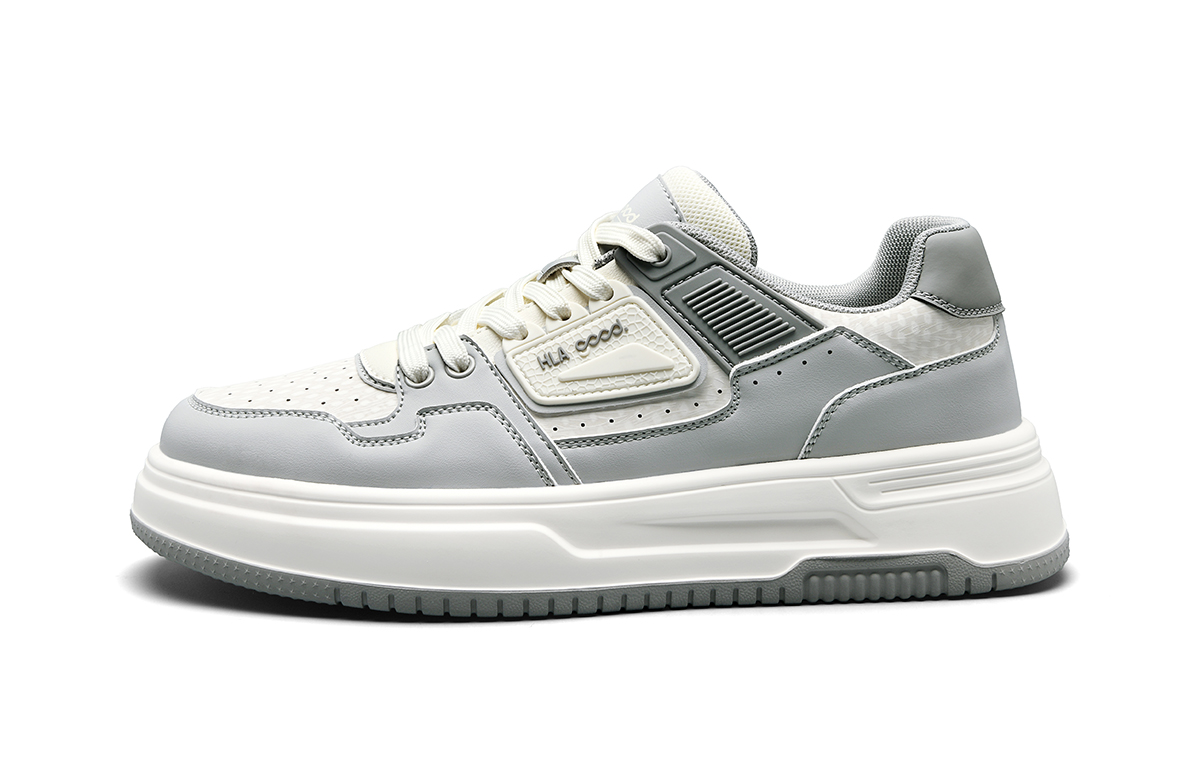 HLA Скользоустойчивые мужские скейтерские кеды низкие бело-серые, цвет White Gray
HLA Скользоустойчивые мужские скейтерские кеды низкие бело-серые, цвет White Gray