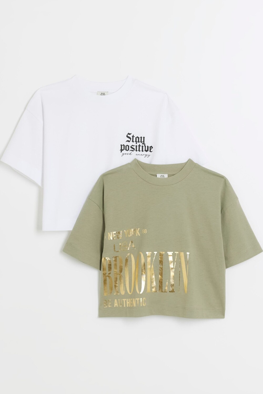 Укороченные футболки для девочек из 100% хлопка, 2 шт в упаковке River Island, зеленый
Укороченные футболки для девочек из 100% хлопка, 2 шт в упаковке River Island, зеленый