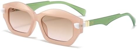 Уникальные солнцезащитные очки неправильной квадратной формы для женщин, двухцветные, в стиле ретро для мужчин, с заклепками, градиентные, с защитой от УФ-излучения UV400 MTZJH, Pink
Уникальные солнцезащитные очки неправильной квадратной формы для женщин, двухцветные, в стиле ретро для мужчин, с заклепками, градиентные, с защитой от УФ-излучения UV400 MTZJH, Pink