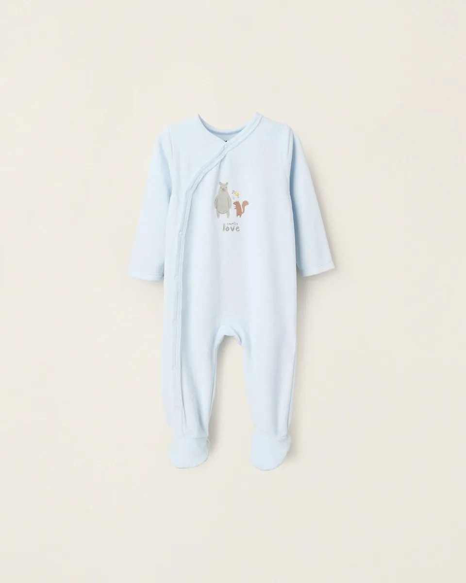 Детская велюровая пижама для мальчика с принтом Zippy, светло-голубой
Детская велюровая пижама для мальчика с принтом Zippy, светло-голубой