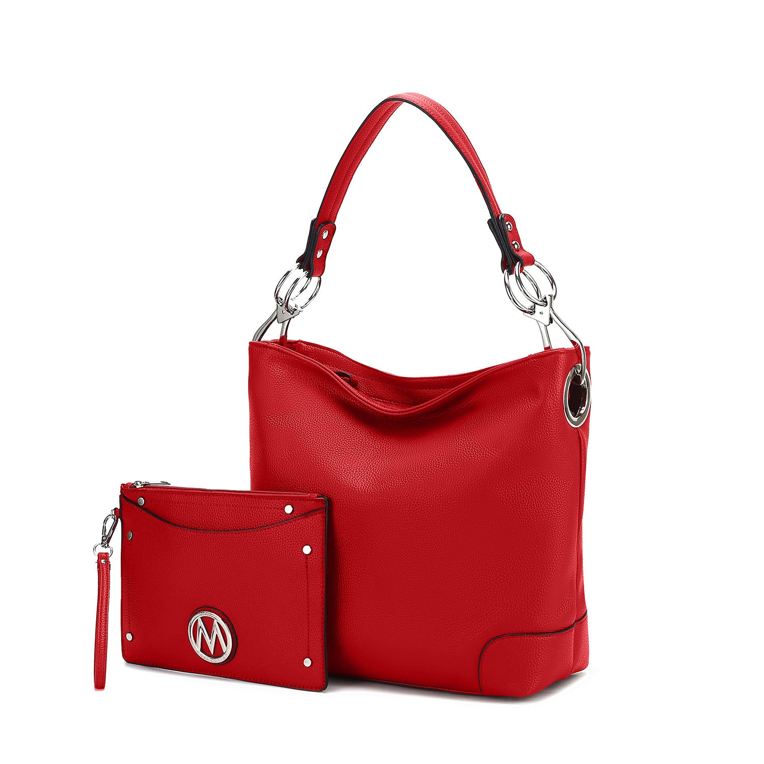 Женская сумка-хобо Viviana из 2 предметов с запястьем от Mia K MKF Collection By Mia K., красный 
Женская сумка-хобо Viviana из 2 предметов с запястьем от Mia K MKF Collection By Mia K., красный